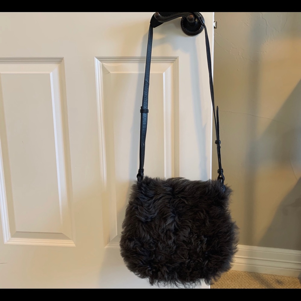 Banana Republic - fuzzy messenger bag